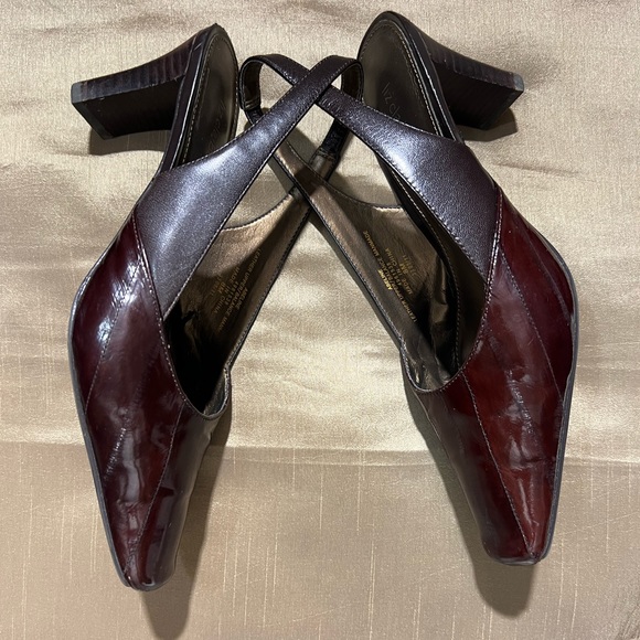 Liz Claiborne brown sling backs size 8 Medium - Picture 1 of 8